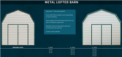 Old Hickory Buildings - Metal Lofted Barn