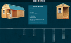 Old Hickory Buildings - Side Porch package
